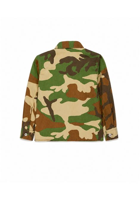 Camicia con stampa camouflage MANUEL RITZ | MR4515BEIGE